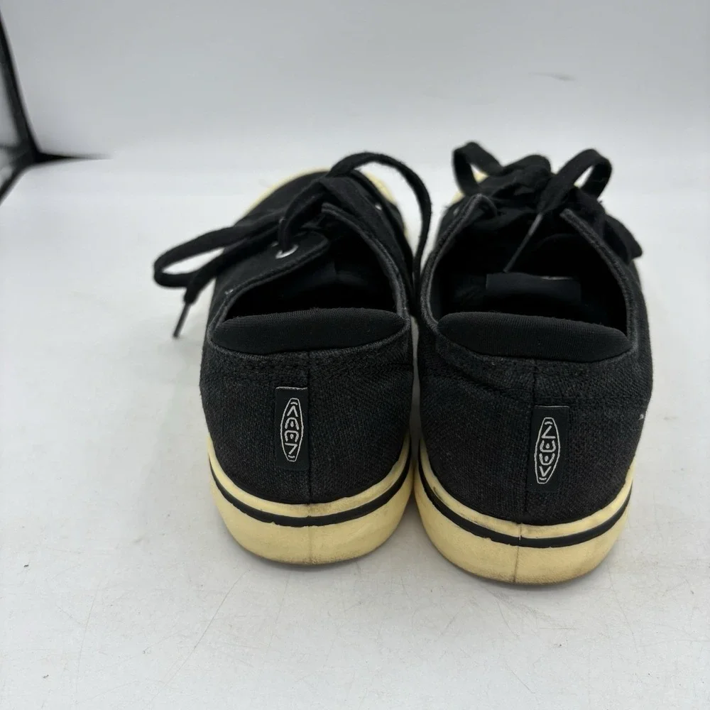 Keen Shoes Womens Size 8.5 Elsa IV Black White Low Top Lace Up‎ Sneakers